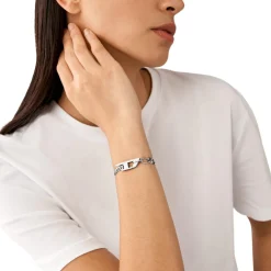 Diesel Bijoux Bracelet<Bracelet Homme - DX1496040 - Acier Argent