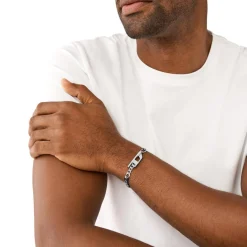 Diesel Bijoux Bracelet<Bracelet Homme - DX1496040 - Acier Argent