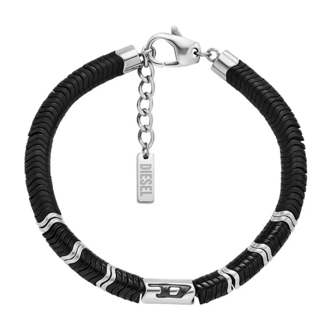 Diesel Bijoux Bracelet<Bracelet Homme Acier Classique - DX1574931 Hématite