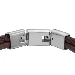 Fossil Bijoux Bracelet<Bracelet Homme - JF04702040 - Cuir,Acier Marron