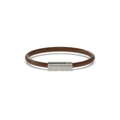 Guess Bijoux Bracelet<Bracelet Homme Inscription - JUMB04407JWSTBW Acier Marron
