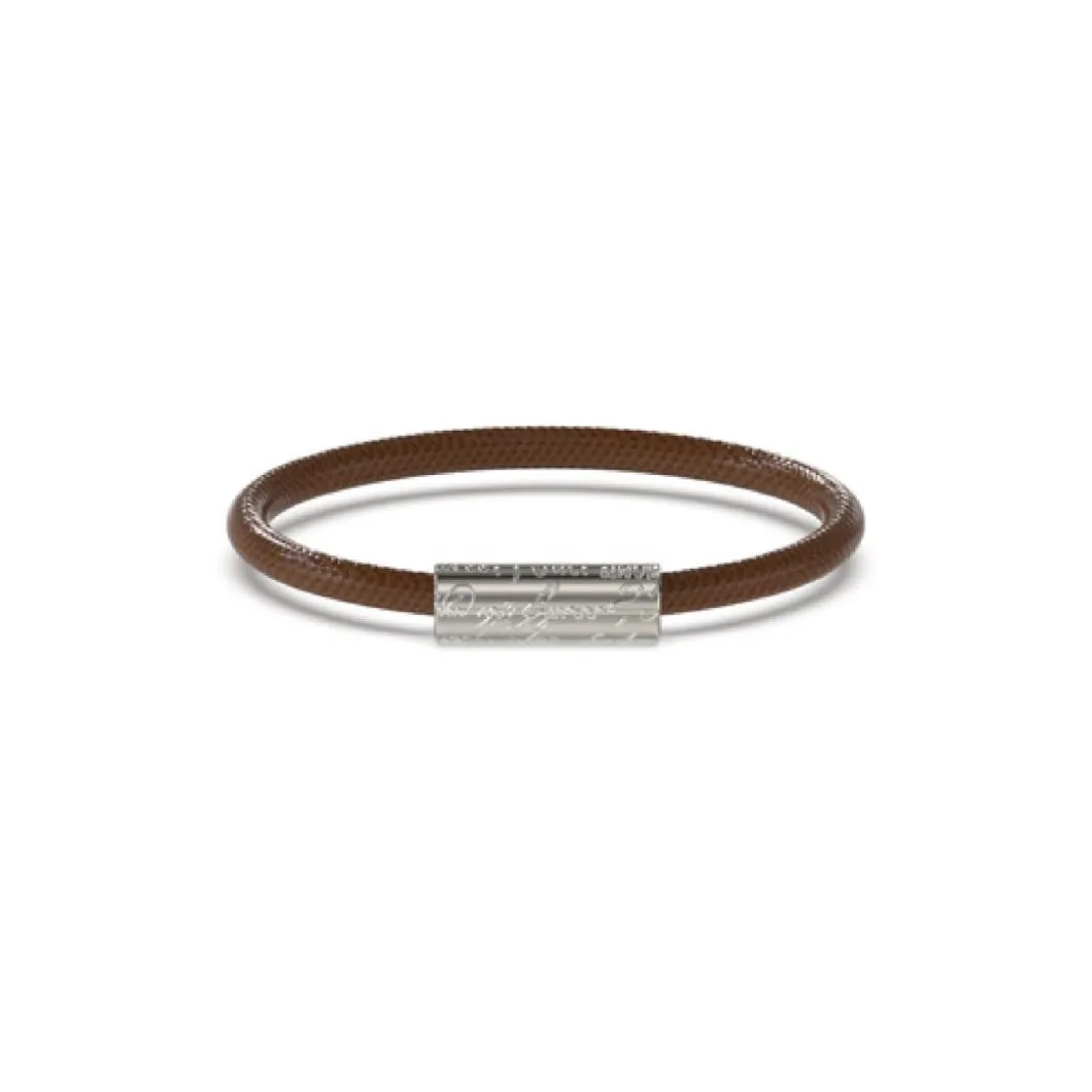 Guess Bijoux Bracelet<Bracelet Homme Inscription - JUMB04407JWSTBW Acier Marron