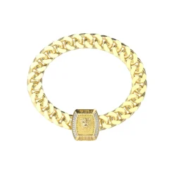 Guess Bijoux Bracelet<Bracelet Homme Lion King JUMB05005JWYGS Acier Doré