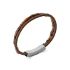Maison de la Bijouterie Bracelet<Bracelet Homme œil de tigre cuir marron 3ZY0U4YZ
