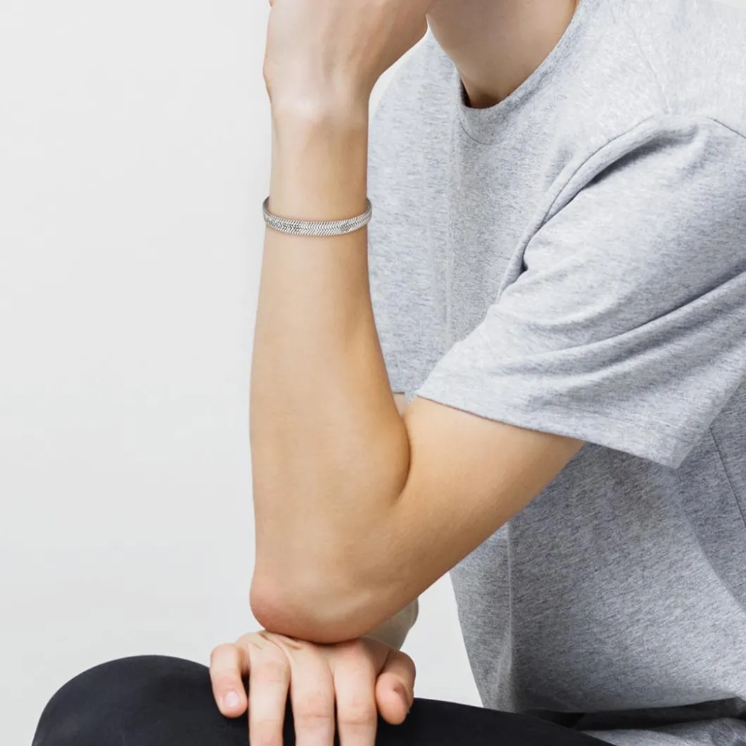 Lacoste Bracelet<Bracelet Homme Grit - 2040379 Acier Argent