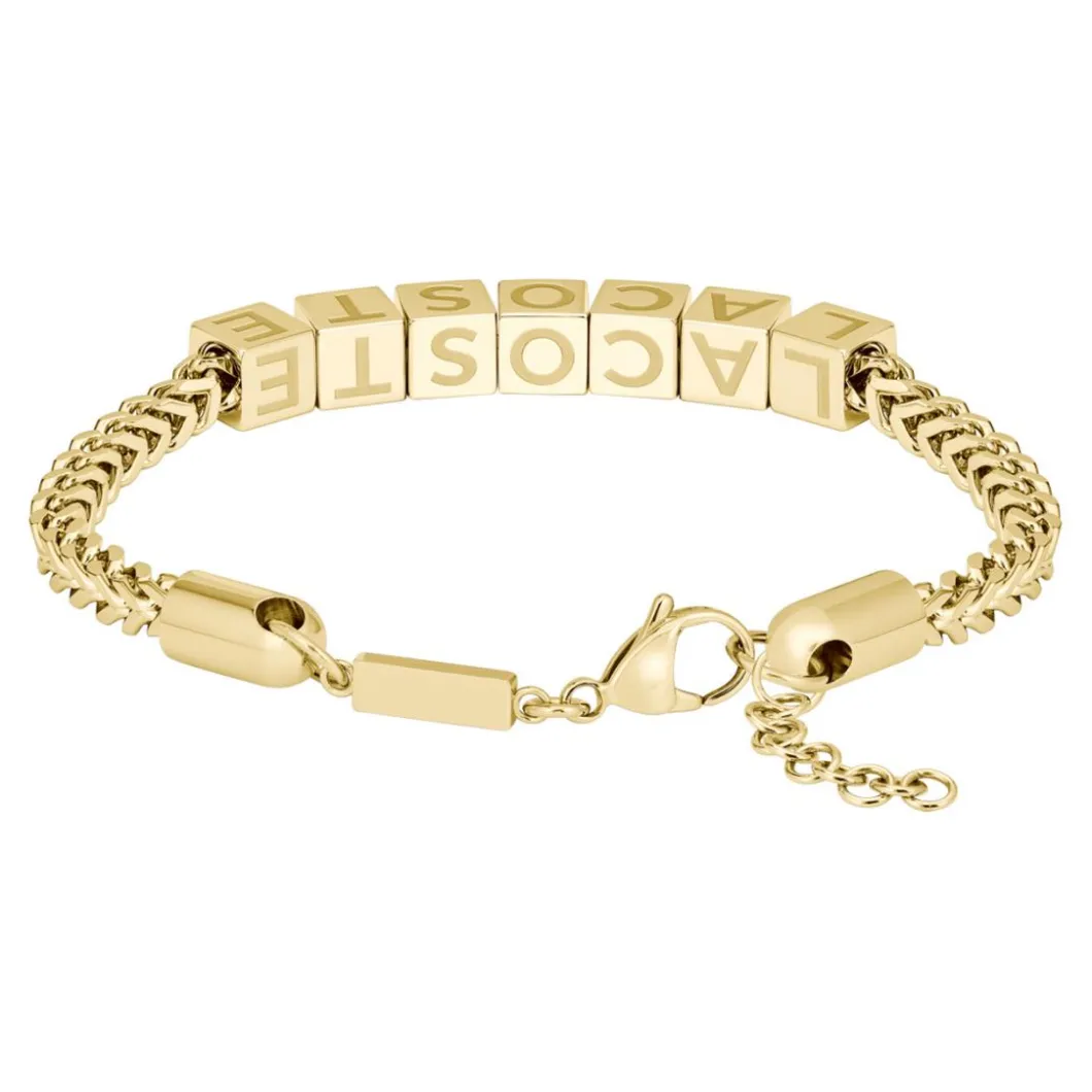 Lacoste Bracelet<Bracelet Homme Script - 2040522 Acier Doré