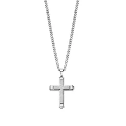 Lotus Style Bijoux Collier Et Pendentif|Bracelet<Bracelet Homme Men In Black - LS2256-1-1 Acier