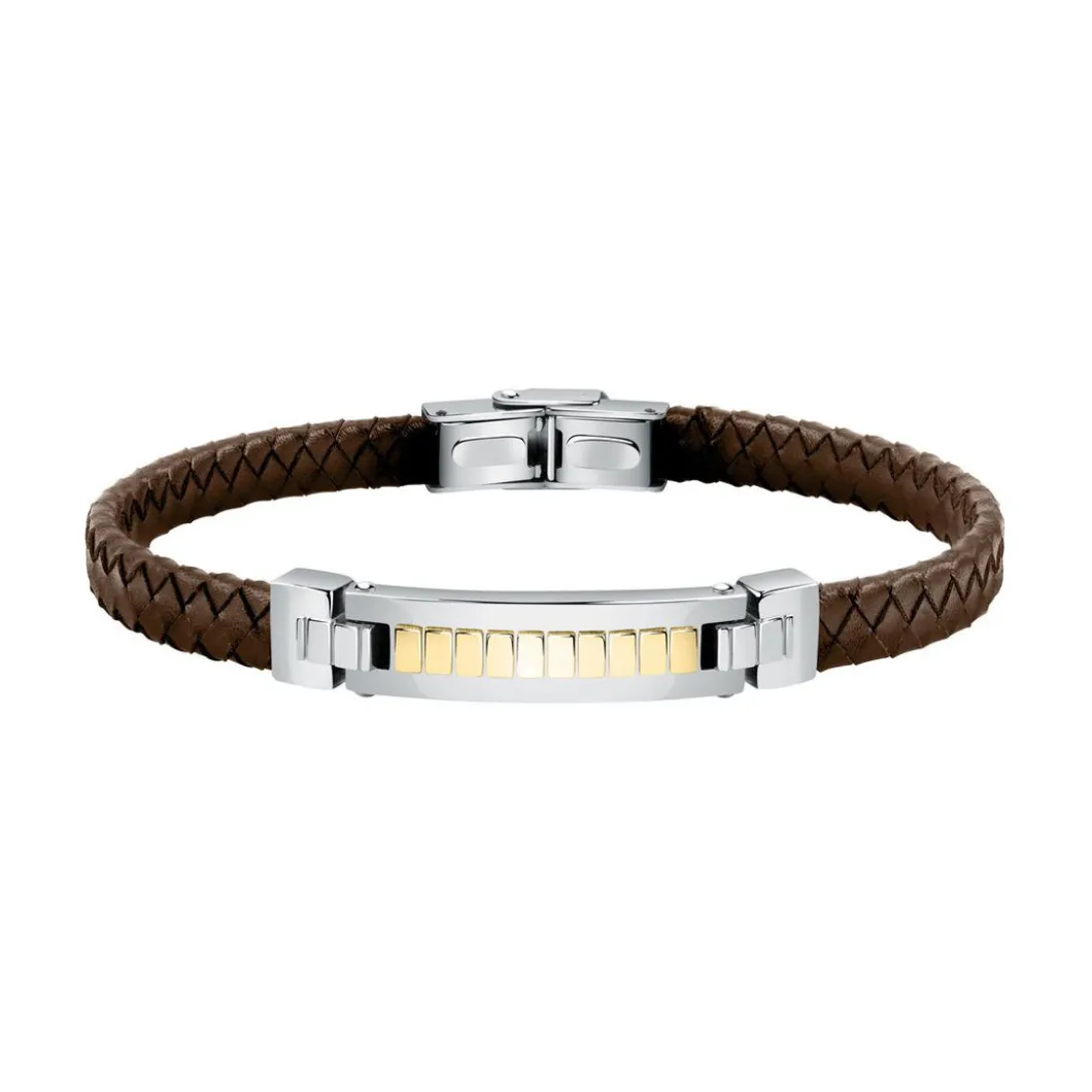 Morellato Bracelet<Bracelet Homme Bijoux Cuir Marron SQH34