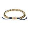 Tommy Hilfiger Bijoux Bracelet<Bracelet Homme Tommy Hilfiger Braided Metal - 2790512 Acier, Nylon Doré, Bleu