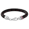 Tommy Hilfiger Bijoux Bracelet<Bracelet Homme Tommy Hilfiger Tyson - 2790632 Acier, Cuir Argent, Noir