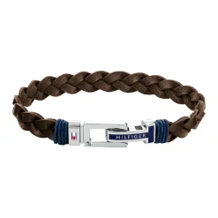 Tommy Hilfiger Bijoux Bracelet<Bracelet Homme Tommy Hilfiger Casual Core - 2790309S Cuir, Acier Marron, Bleu