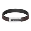 Tommy Hilfiger Bijoux Bracelet<Bracelet Homme Tommy Hilfiger Flat - 2790559 Acier, Cuir Argent, Marron