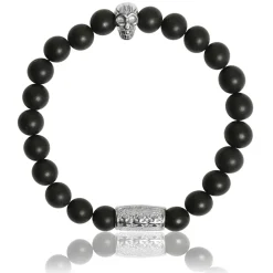 Lauren Steven Bracelet<Bracelet Design ML016 - Bracelet En Pierre Naturelle Onyx Noir Mat