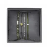 Les Interchangeables Bracelets<Bracelet A38627 - Bracelet Tissu Vert Cristaux Swarovski