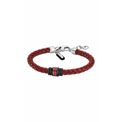 Lotus Style Bijoux Bracelet<Bracelet Lotus Style LS1814-2-2 - Bracelet Urban Man Tressé Rouge Homme