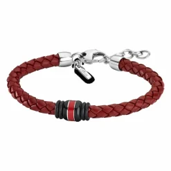 Lotus Style Bijoux Bracelet<Bracelet Lotus Style LS1814-2-2 - Bracelet Urban Man Tressé Rouge Homme