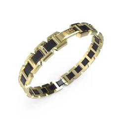 Guess Bijoux Bracelet<Bracelet Montecarlo Acier Et Céramique 10 Mm Doré