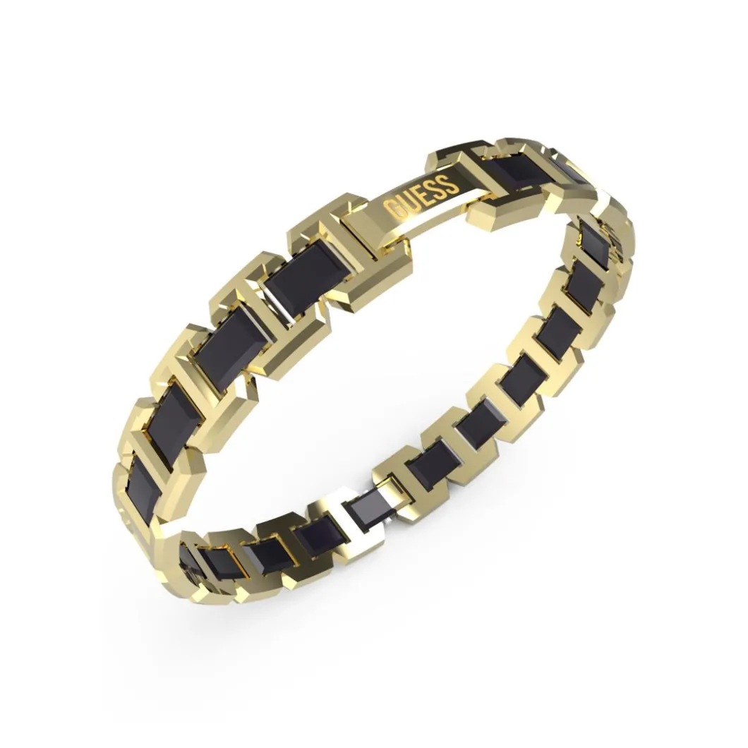 Guess Bijoux Bracelet<Bracelet Montecarlo Acier Et Céramique 10 Mm Doré