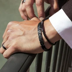 Rochet Bracelet<Bracelet Noir HB7481 pour Homme