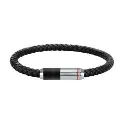 Sector Bijoux Bracelet<Bracelet noir pour homme en cuir