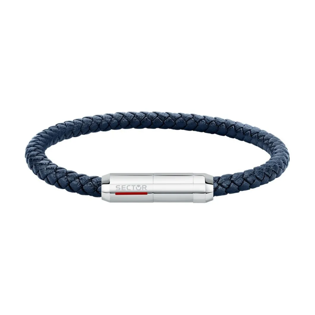 Sector Bijoux Bracelet<Bracelet pour homme en cuir bleu