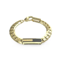 Guess Bijoux Bracelet<Bracelet Racer Tag Acier Doré Et Fibre De Carbone