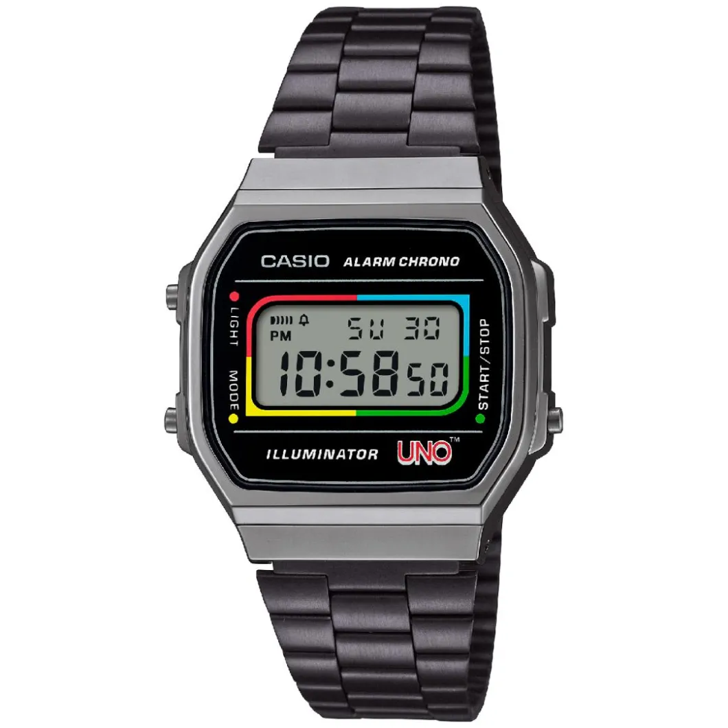 Casio Montre Acier|Montre Acier<Vintage x collab UNO A168WEUC-1AER Edition Limitée