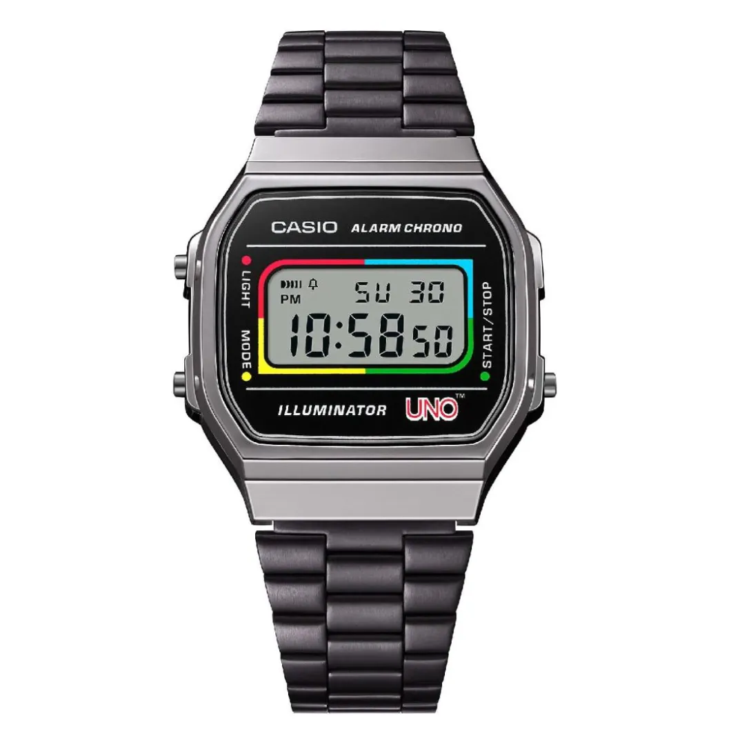 Casio Montre Acier|Montre Acier<Vintage x collab UNO A168WEUC-1AER Edition Limitée