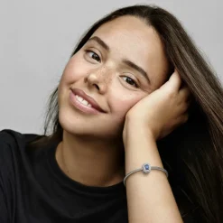 Pandora Charms<Charm Abyme de Rectangles Scintillants Bleu Timeless