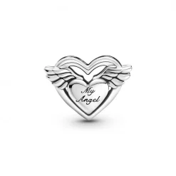 Pandora Charms<Charm Ailes d'Ange & Mum Passions - Argent