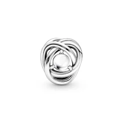 Pandora Charms<Charm Asymétrique et Perle Argent 925/1000