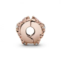 Pandora Charms<Charm Clip Espaceur Marguerite Rose Garden - Métal Doré à l'or Rose fin 585/1000