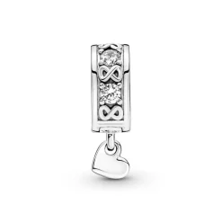 Pandora Charms<Charm Clip Pavé Ma Famille pour Toujours - Moments