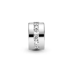 Pandora Charms<Charm Clip Rangée Scintillante Incolore Moments