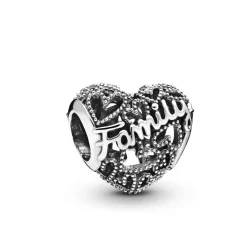 Pandora Charms<Charm Cœur de Famille Moments