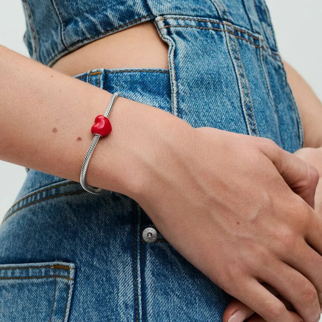 Pandora Charms<Charm Cœur Message Caché Versicolore