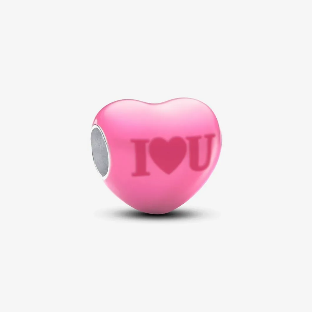 Pandora Charms<Charm Cœur Message Caché Versicolore