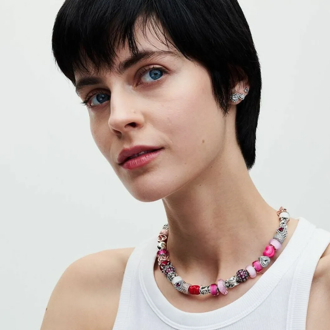 Pandora Charms<Charm Cœur Message Caché Versicolore