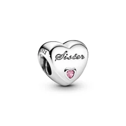 Pandora Charms<Charm Cœur Sœur Moments