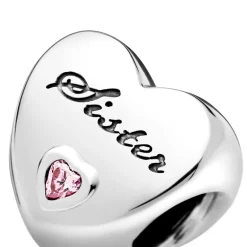 Pandora Charms<Charm Cœur Sœur Moments