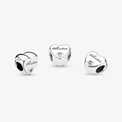 Pandora Charms<Charm Cœur Sœur Moments