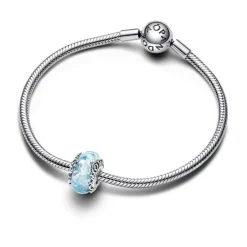 Pandora Charms<Charm Disney Cendrillon en Verre de Murano
