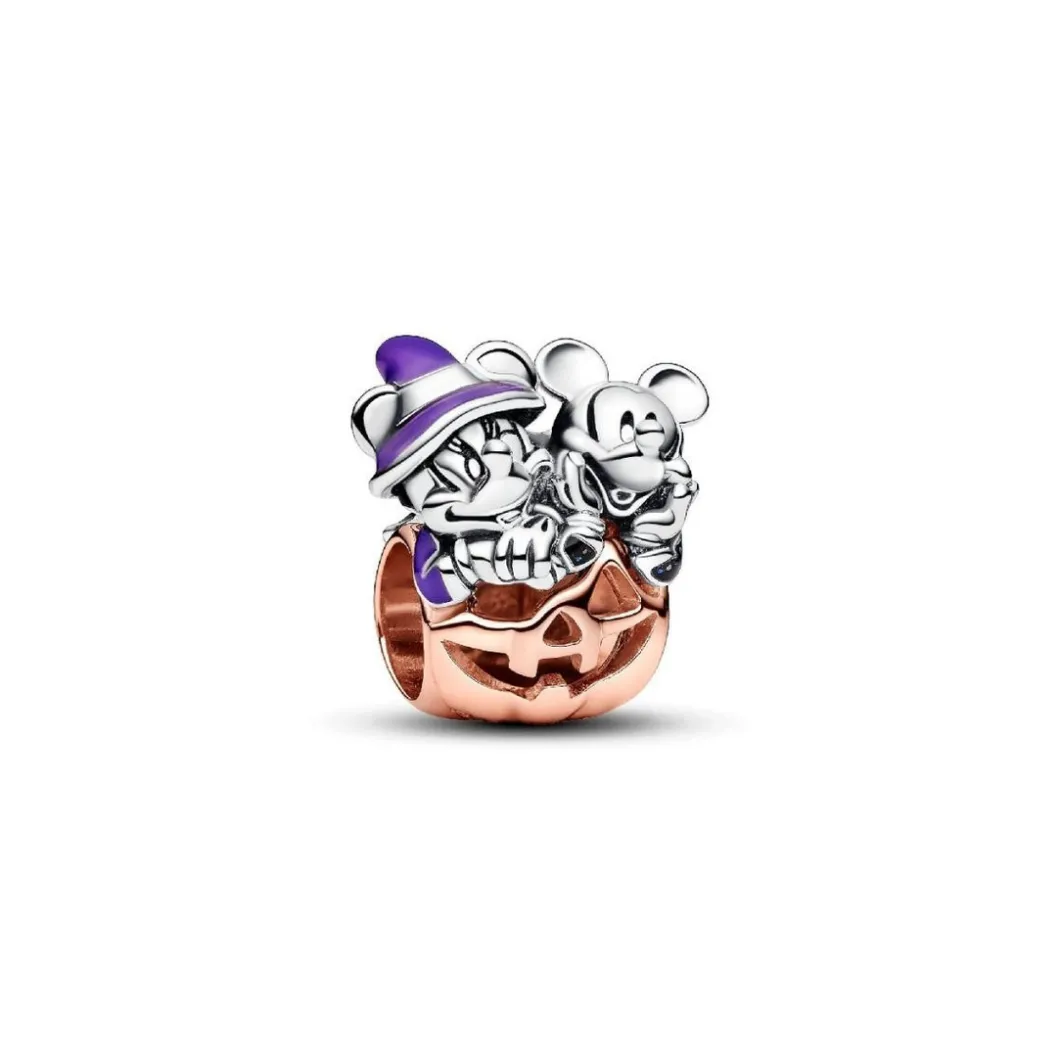 Pandora Charms<Charm Disney Citrouille Halloween Mickey et Minnie