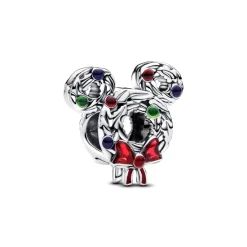 Pandora Charms<Charm Disney Couronne de Noël Mickey