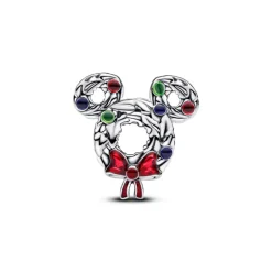 Pandora Charms<Charm Disney Couronne de Noël Mickey