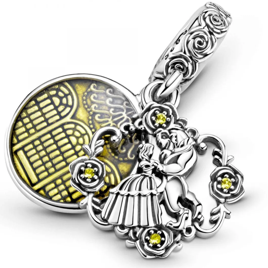 Pandora Charms<Charm Disney x La danse de La Belle et La Bête - Argent