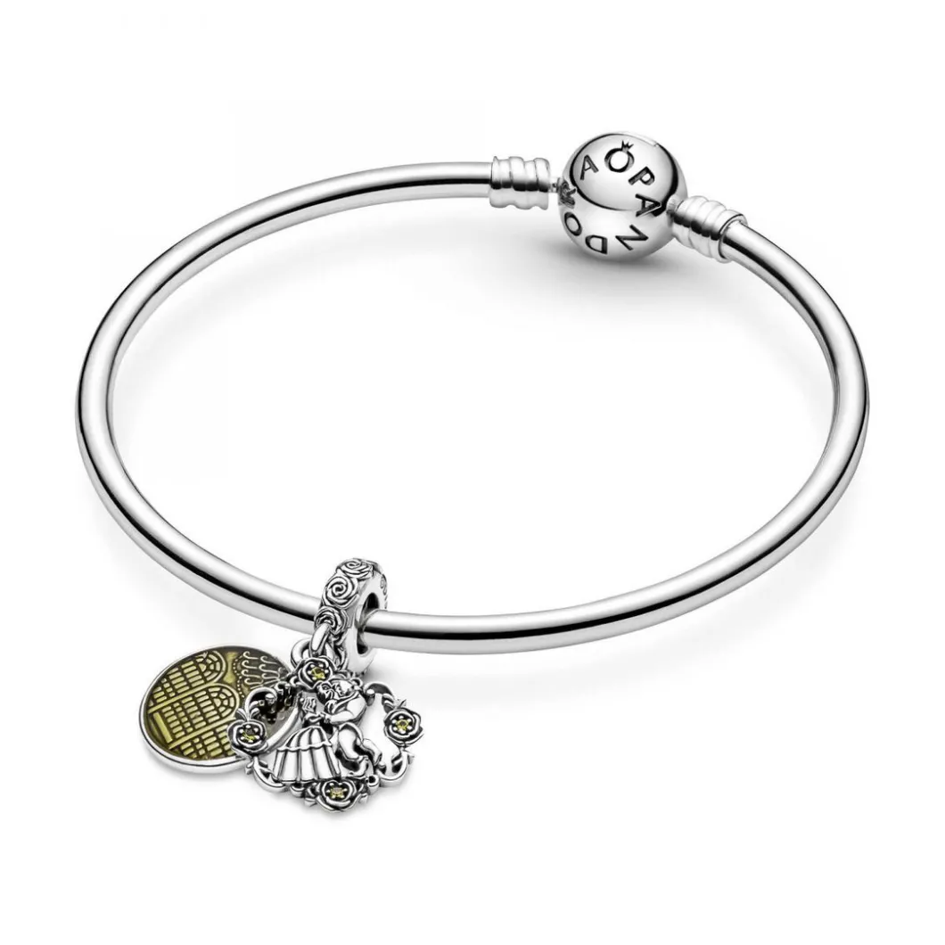 Pandora Charms<Charm Disney x La danse de La Belle et La Bête - Argent