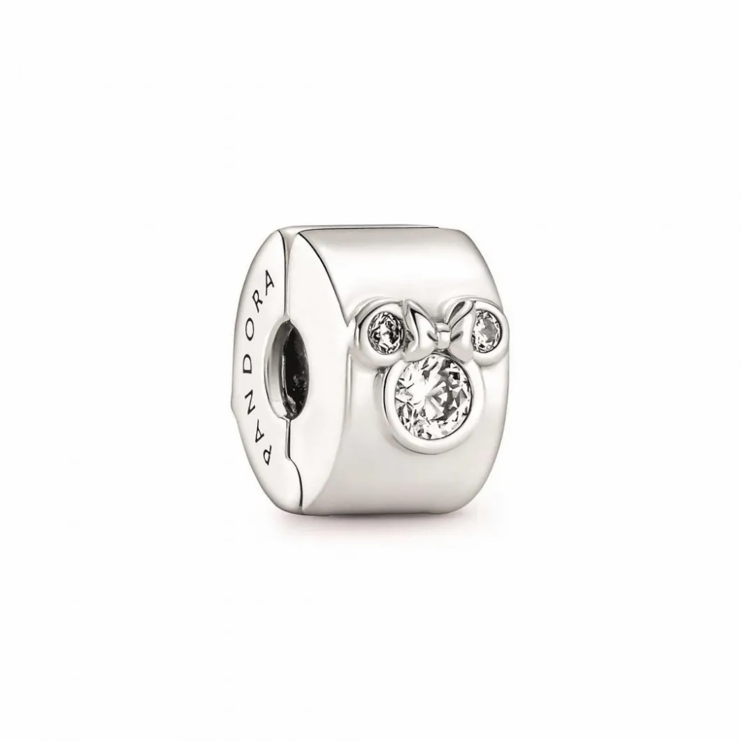 Pandora Charms<Charm Disney x Mickey et Minnie - Argent