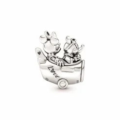 Pandora Charms<Charm Disney x Mickey et Minnie avion - Argent