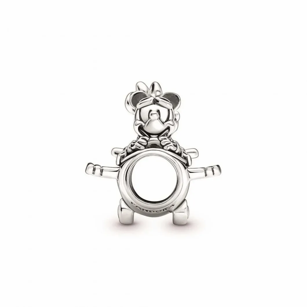 Pandora Charms<Charm Disney x Mickey et Minnie avion - Argent